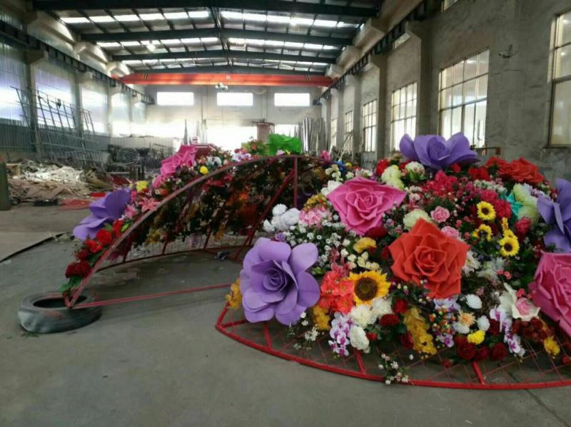 花籃雕塑服務商，標志性雕塑，不銹鋼花籃雕塑創(chuàng)意訂做