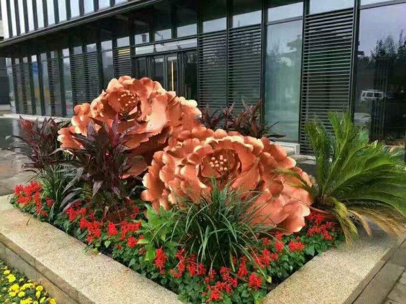 賓館玫瑰雕塑 烤漆大型擺件 歐式雕塑 賓館玫瑰雕塑 烤漆大型擺件 歐式雕塑