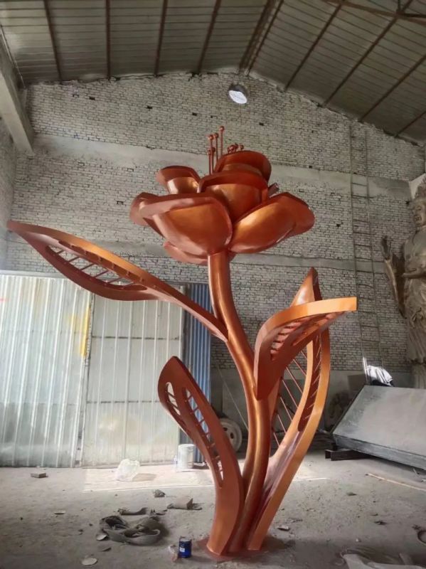 街頭玫瑰雕塑 大型別墅區(qū)擺件 鋼管雕塑 街頭玫瑰雕塑 大型別墅區(qū)擺件 鋼管雕塑
