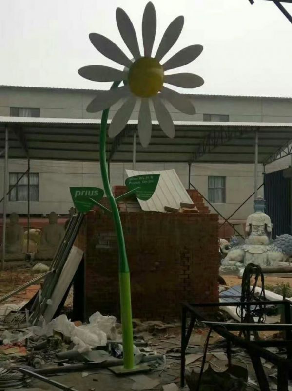 主題葵花雕塑優(yōu)選，多彩藝術(shù)，抽象葵花雕塑選用