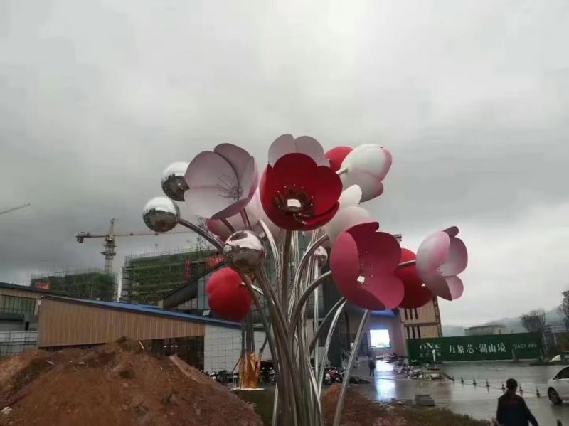 大型花朵雕塑 步行街花卉雕塑 仿真擺件 大型花朵雕塑 步行街花卉雕塑 仿真擺件