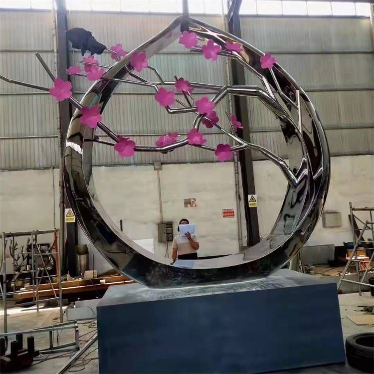 社區(qū)梅花雕塑常用，景觀概念，梅花雕塑異型展品