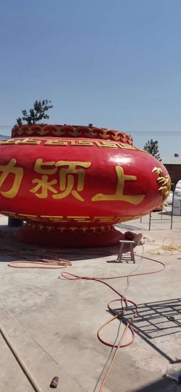 景觀花籃雕塑制作專供，園林裝飾，建筑玻璃鋼花籃雕塑