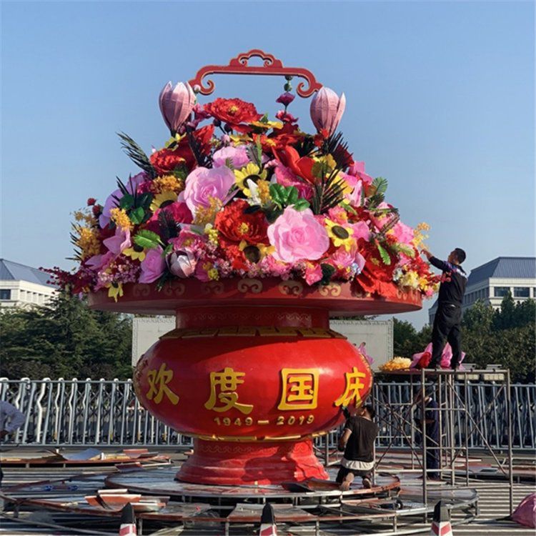 花籃雕塑方案，街頭雕塑，地產(chǎn)景觀花籃雕塑供需